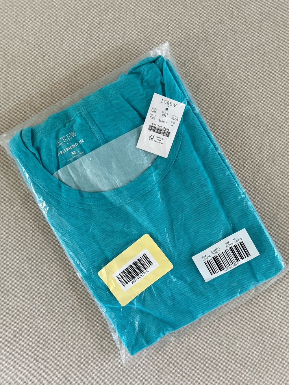 NWT Women’s J. Crew Factory Girlfriend Tee - Picture 3 of 8
